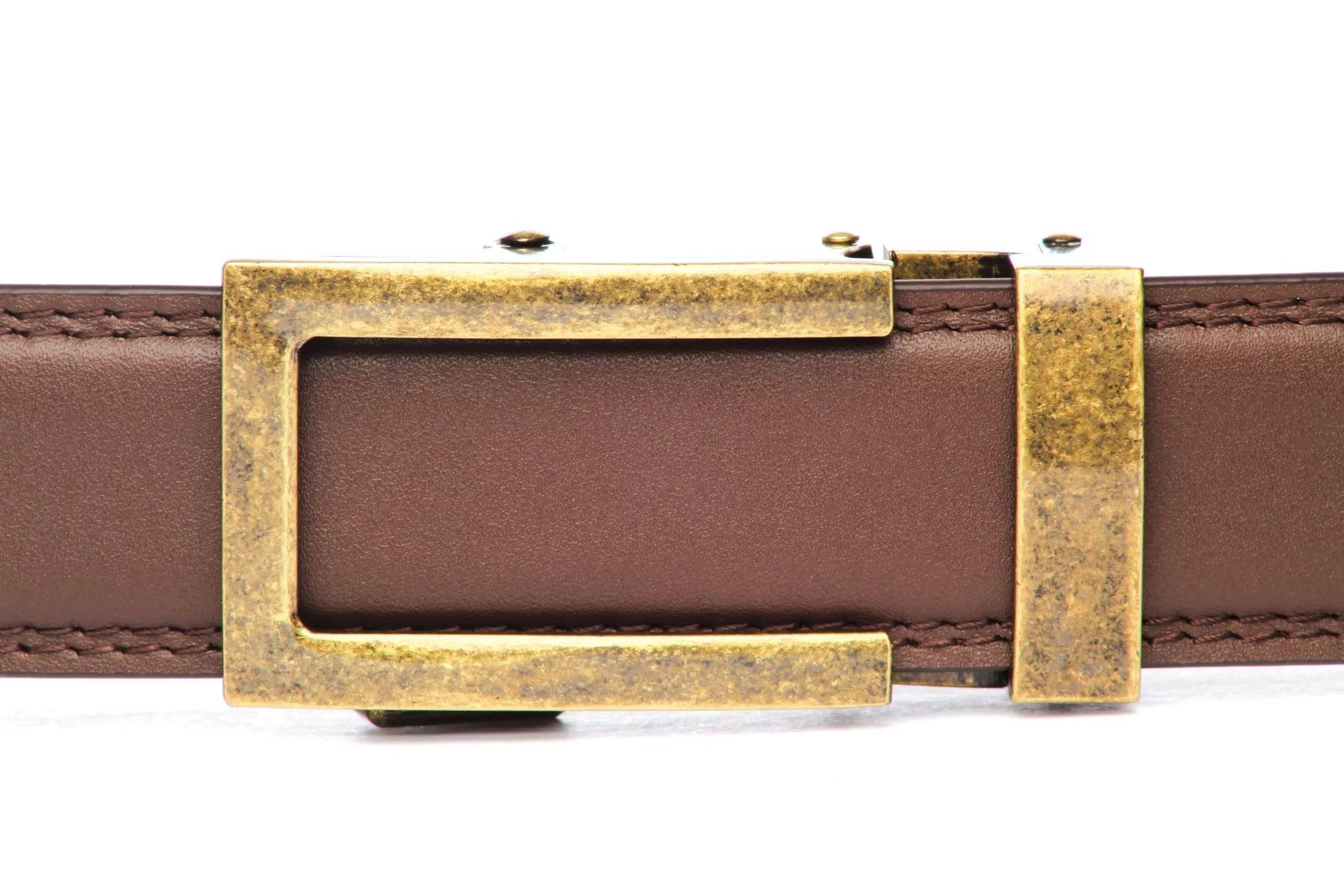 1.25" Traditional Buckle in Antiqued Gold