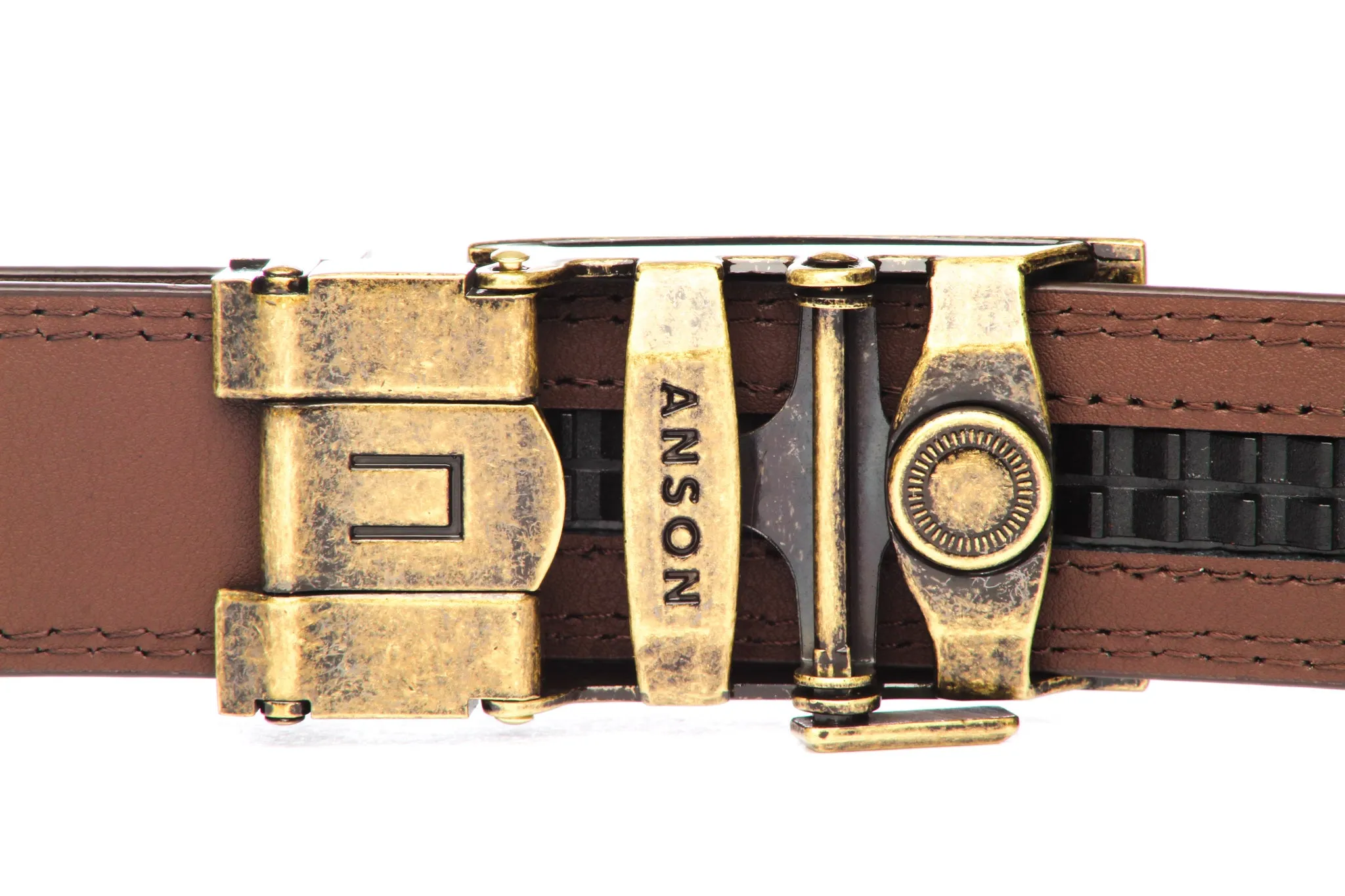 1.25" Traditional Buckle in Antiqued Gold