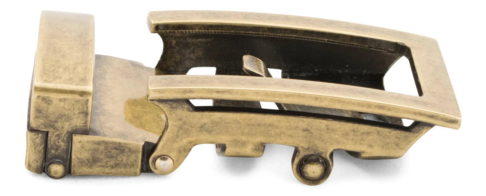 1.25" Traditional Buckle in Antiqued Gold