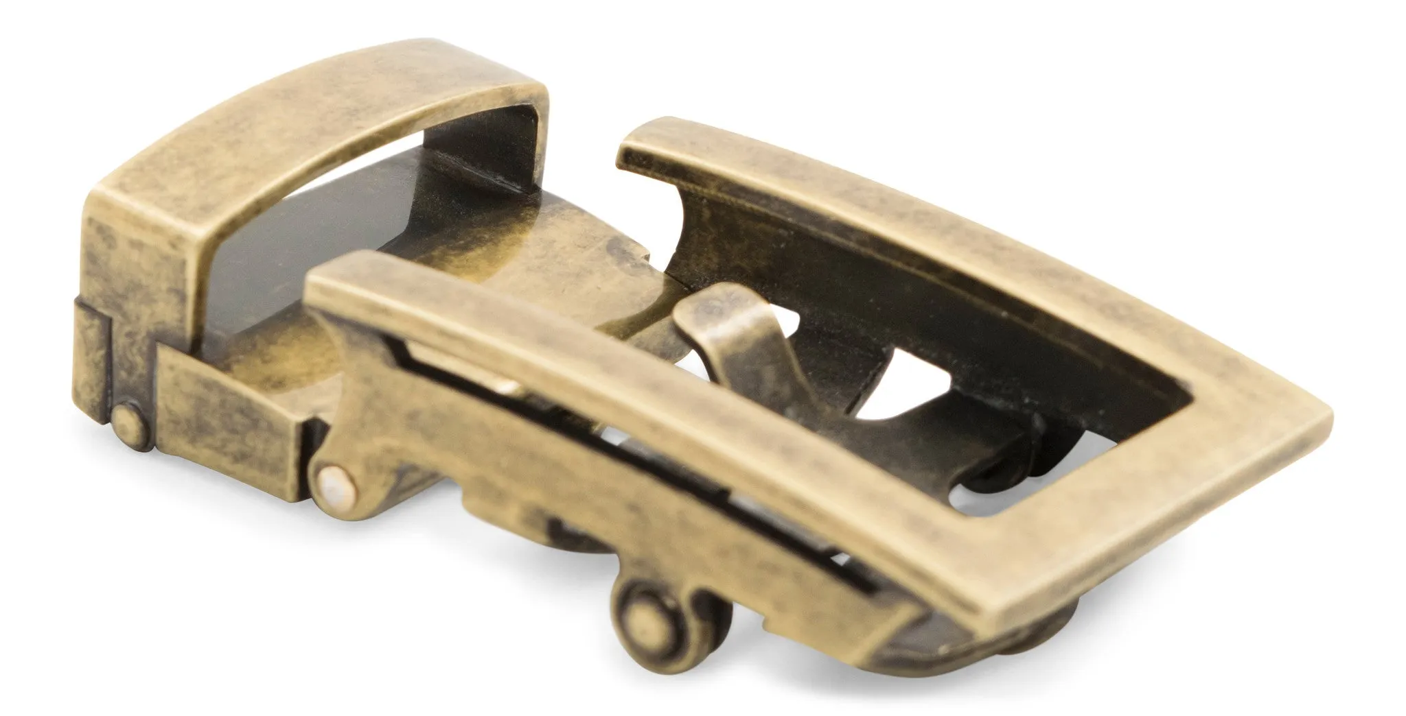 1.25" Traditional Buckle in Antiqued Gold