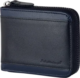 Admetus Mens RFID Blocking Wallets Zipper Leather Wallet for Men Bifold RFID Card Holder