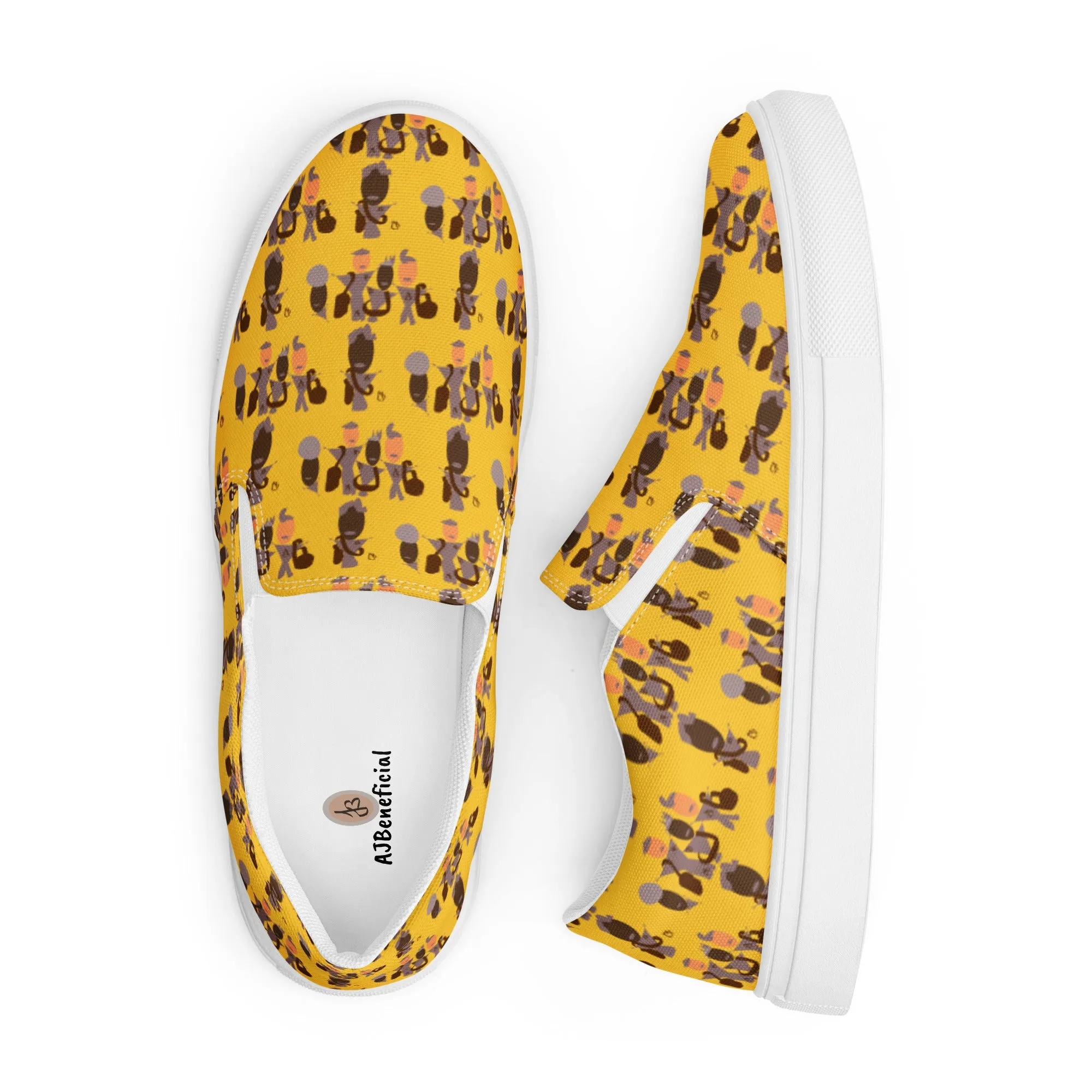 AJBeneficial Entourage Women’s slip-on canvas shoes in Yellow
