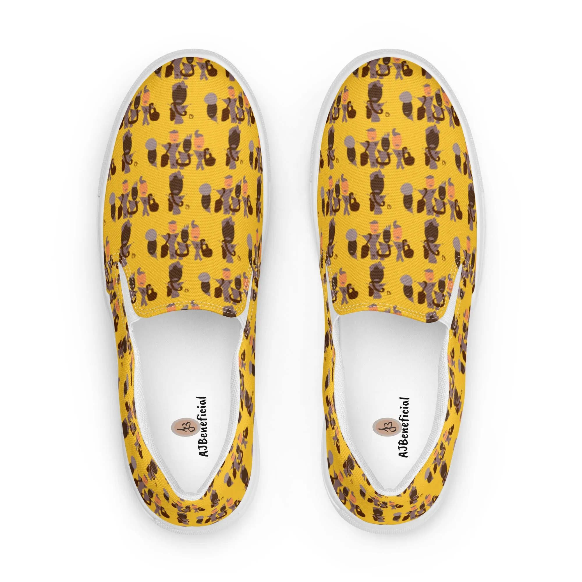 AJBeneficial Entourage Women’s slip-on canvas shoes in Yellow