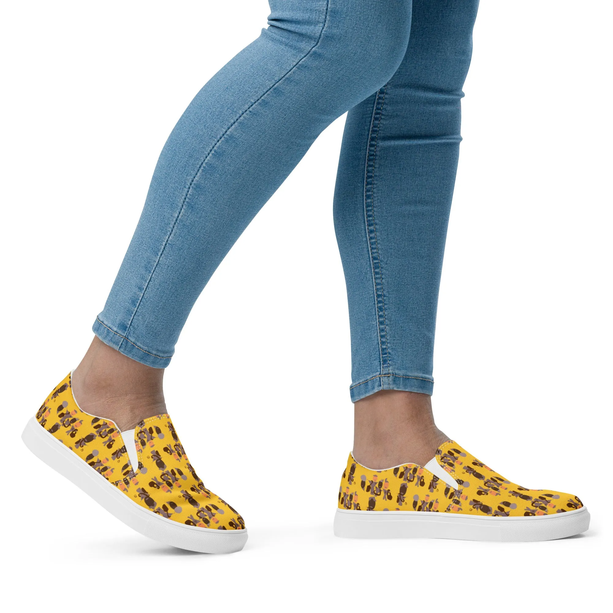 AJBeneficial Entourage Women’s slip-on canvas shoes in Yellow