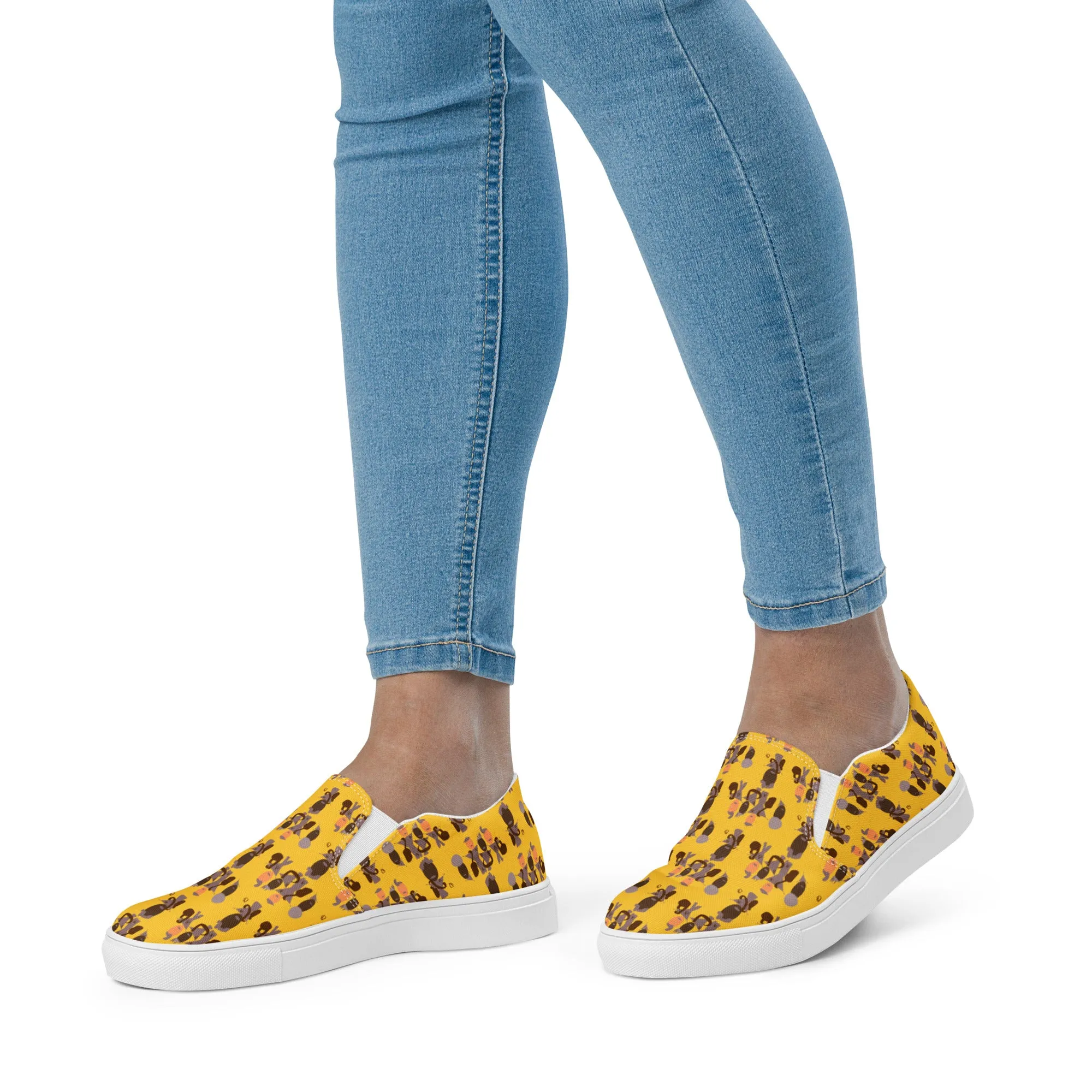 AJBeneficial Entourage Women’s slip-on canvas shoes in Yellow