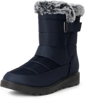 Alpine Swiss Lexie Womens Snow Boots Waterproof Faux Fur Warm Winter Comfortable Booties