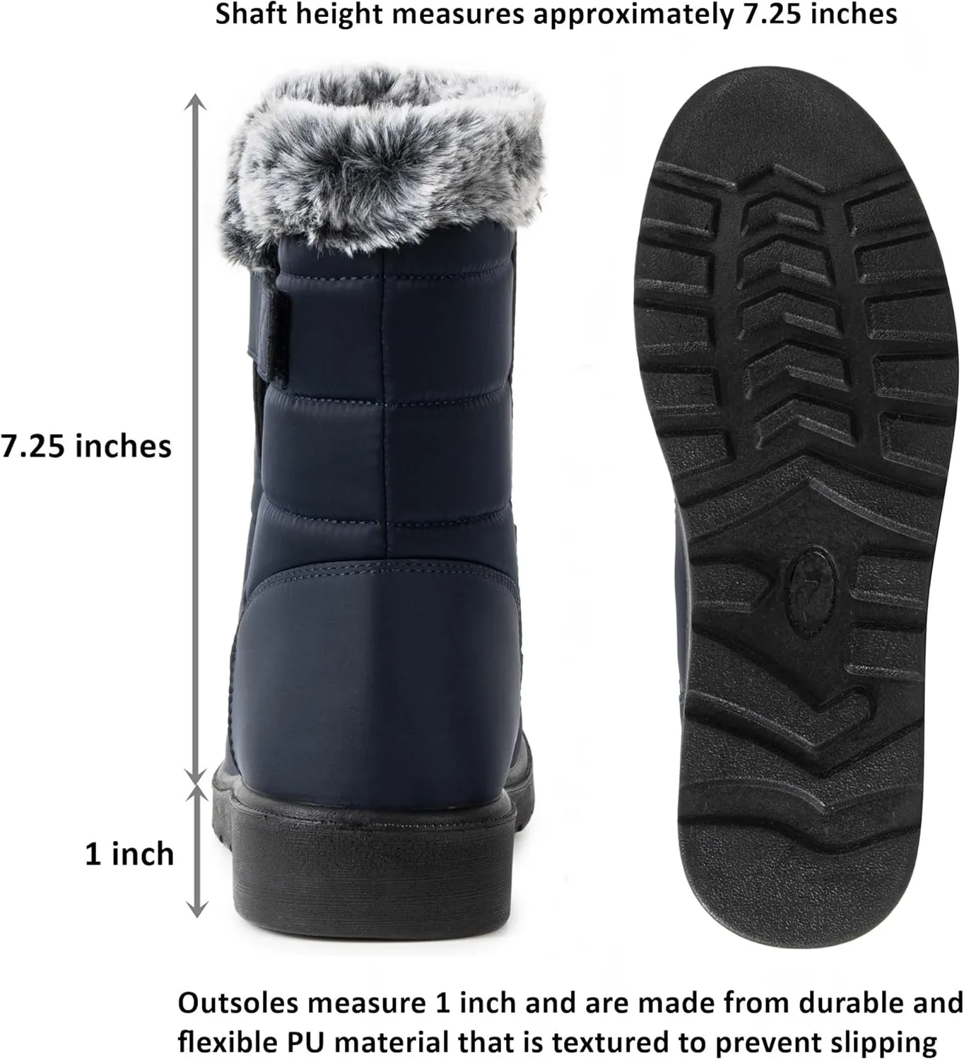 Alpine Swiss Lexie Womens Snow Boots Waterproof Faux Fur Warm Winter Comfortable Booties