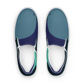 ARTIST Men's Slip-On Canvas Shoes (Blue Shades)