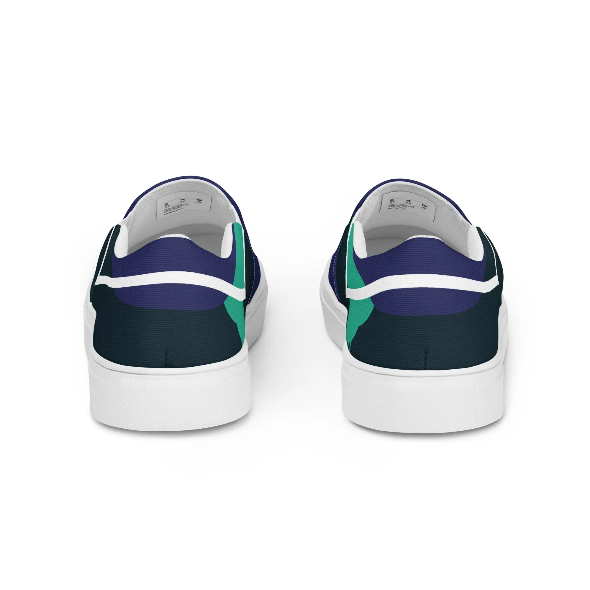 ARTIST Men's Slip-On Canvas Shoes (Blue Shades)
