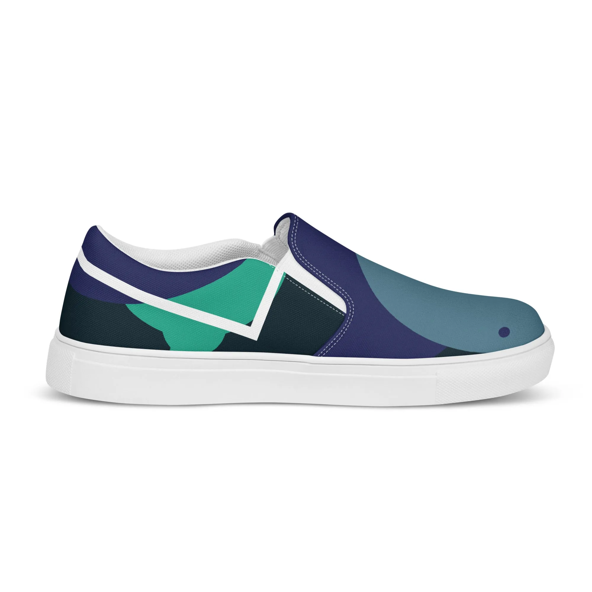 ARTIST Men's Slip-On Canvas Shoes (Blue Shades)
