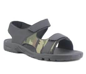 B204220 Mens Trekking Sports Sandals in Black