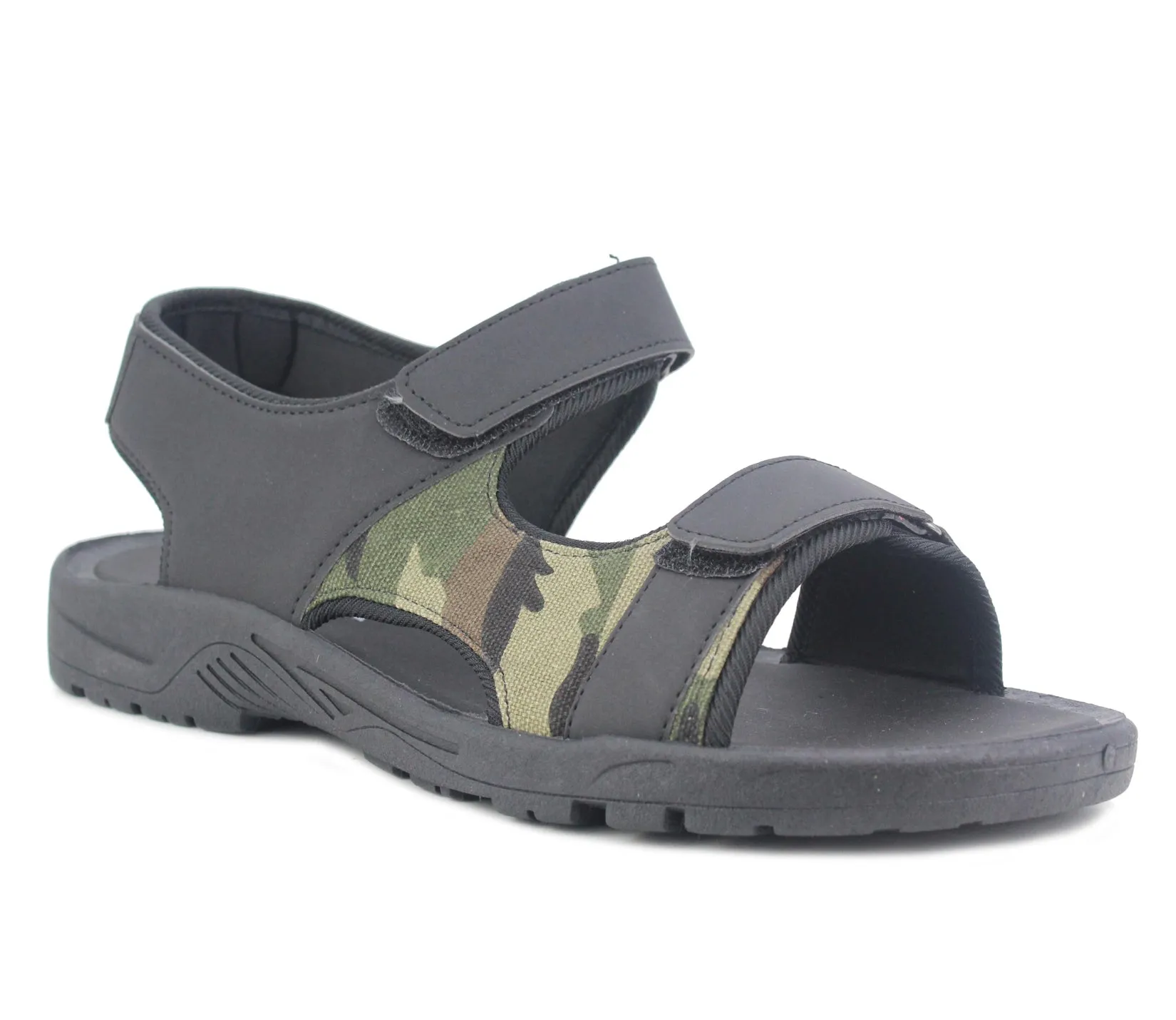 B204220 Mens Trekking Sports Sandals in Black