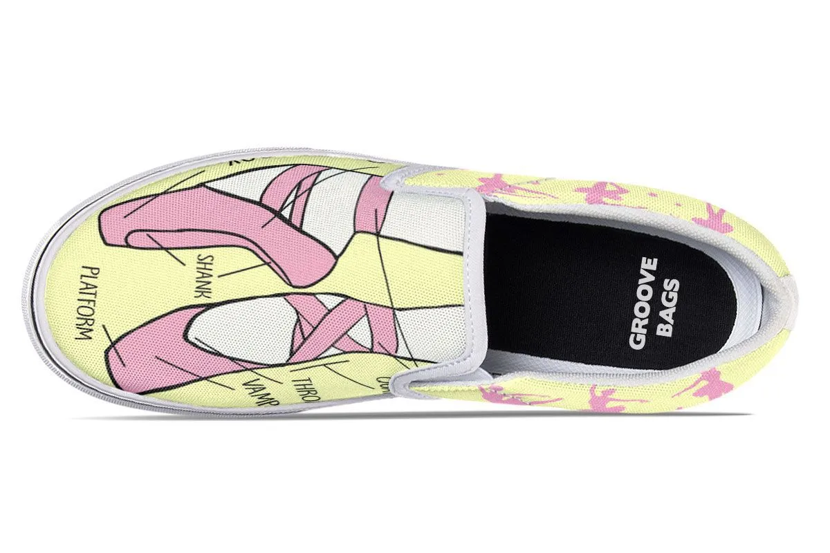 Ballet Shoe Diagram Slip-On Shoes