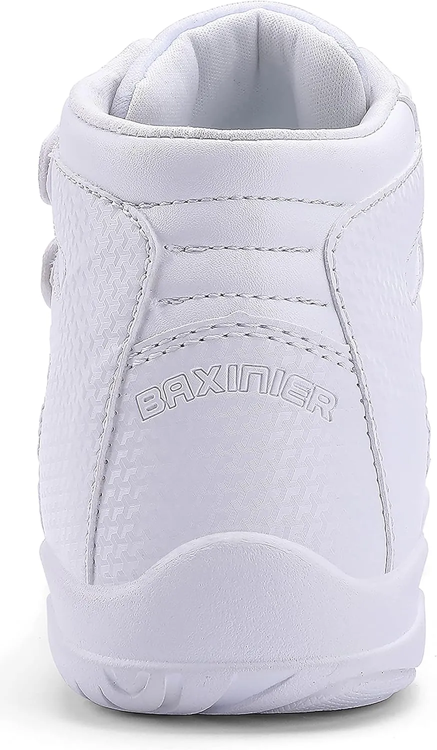 BAXINIER Girls White High Top Cheerleading Shoes Lightweight Youth Cheer Competition Sneakers Training Dance Tennis Shoes