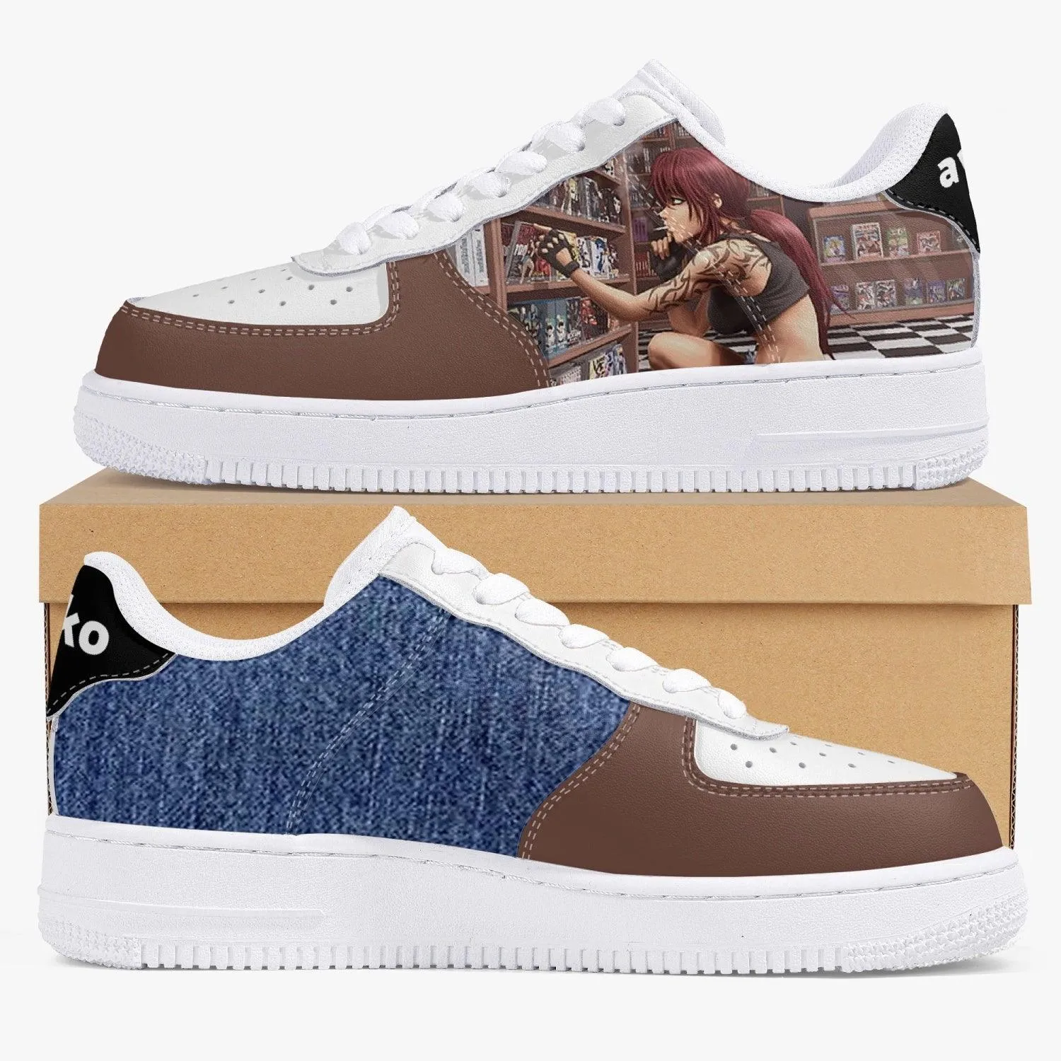 Black Lagoon Revy Bookstore Air F1 Anime Shoes
