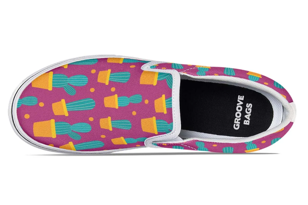 Cactus Fun Slip-On Shoes
