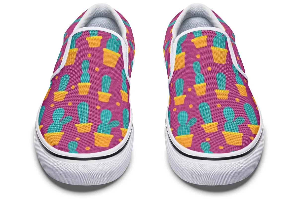 Cactus Fun Slip-On Shoes