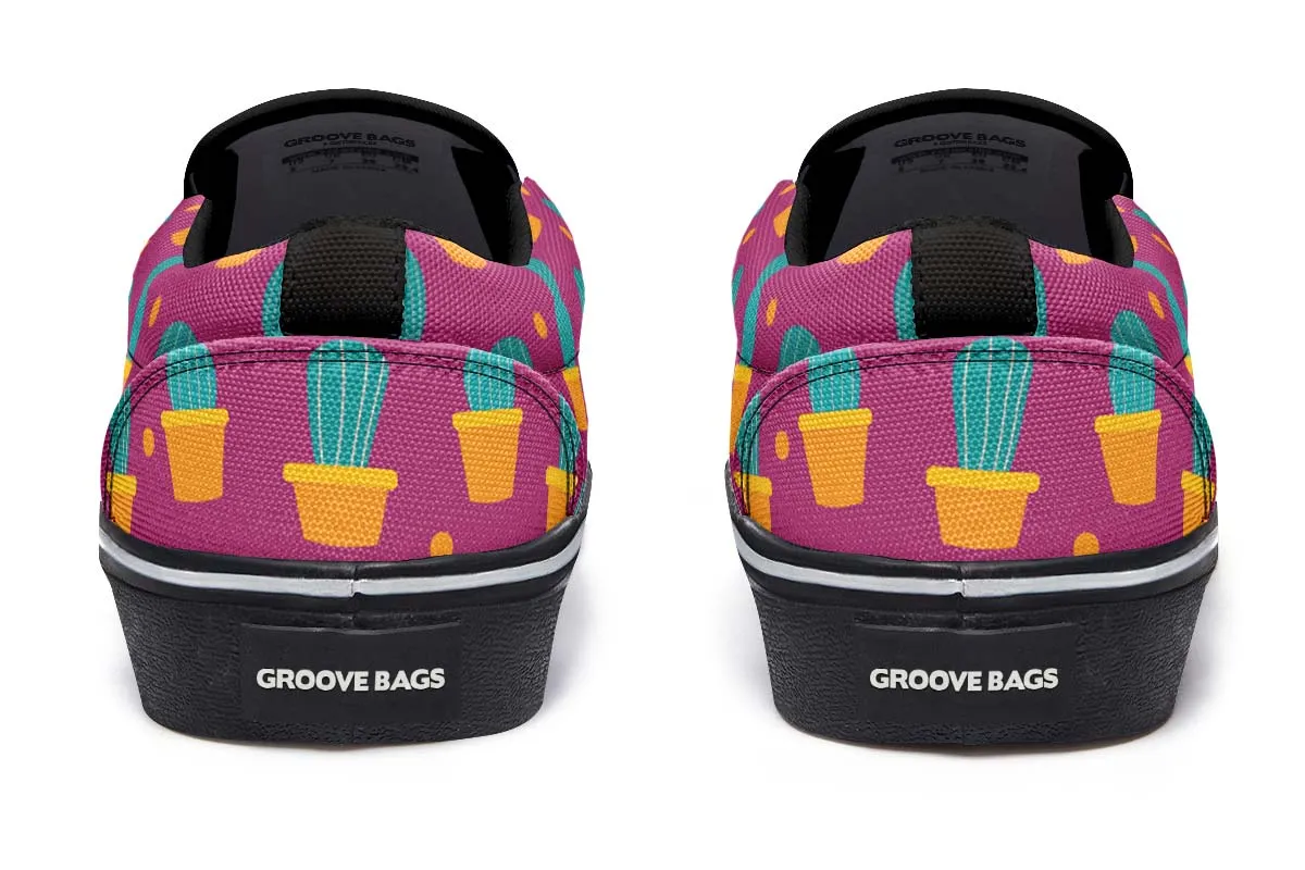 Cactus Fun Slip-On Shoes