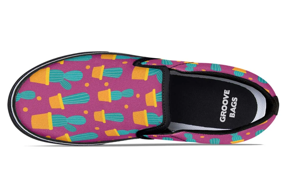 Cactus Fun Slip-On Shoes