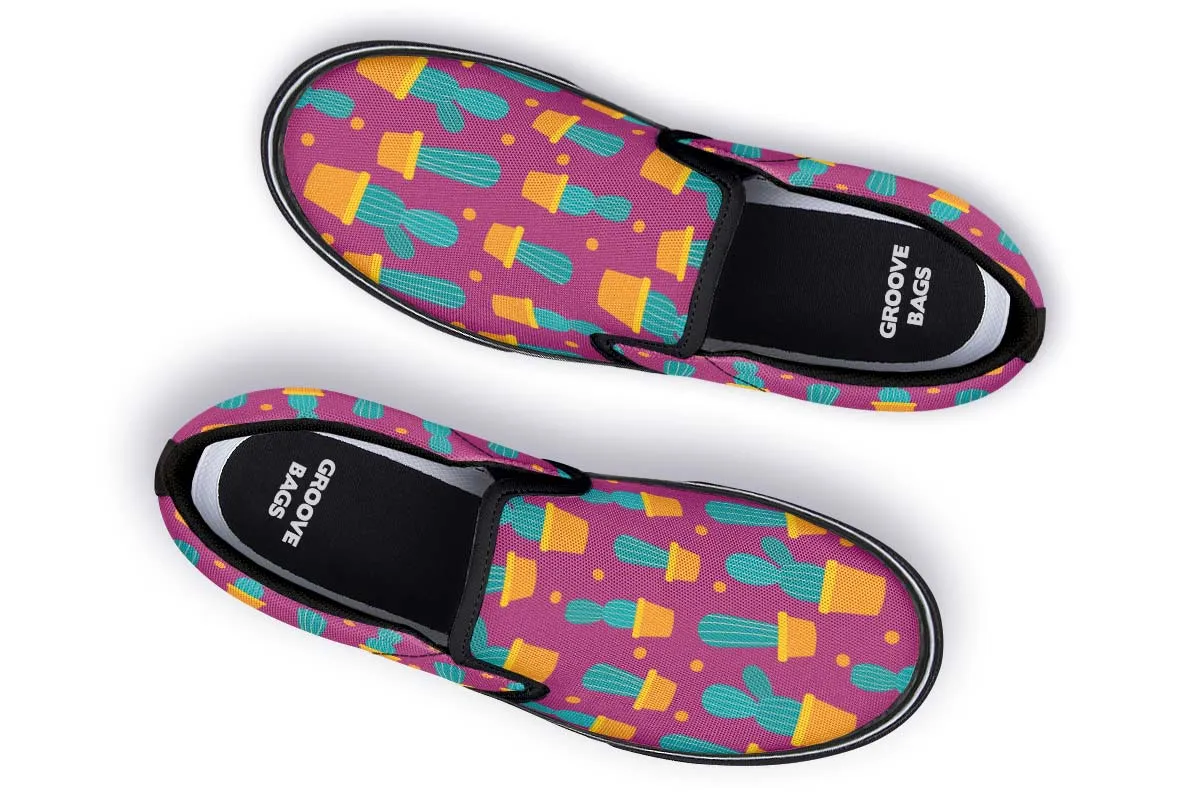 Cactus Fun Slip-On Shoes
