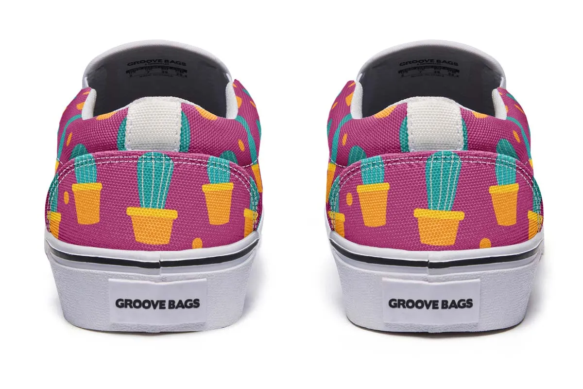 Cactus Fun Slip-On Shoes