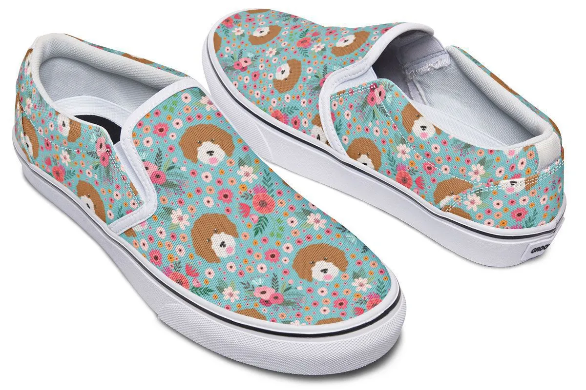 Cavoodle Flower Slip-On Shoes