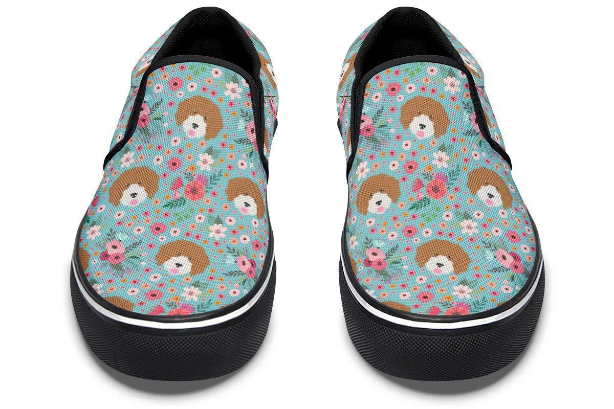 Cavoodle Flower Slip-On Shoes