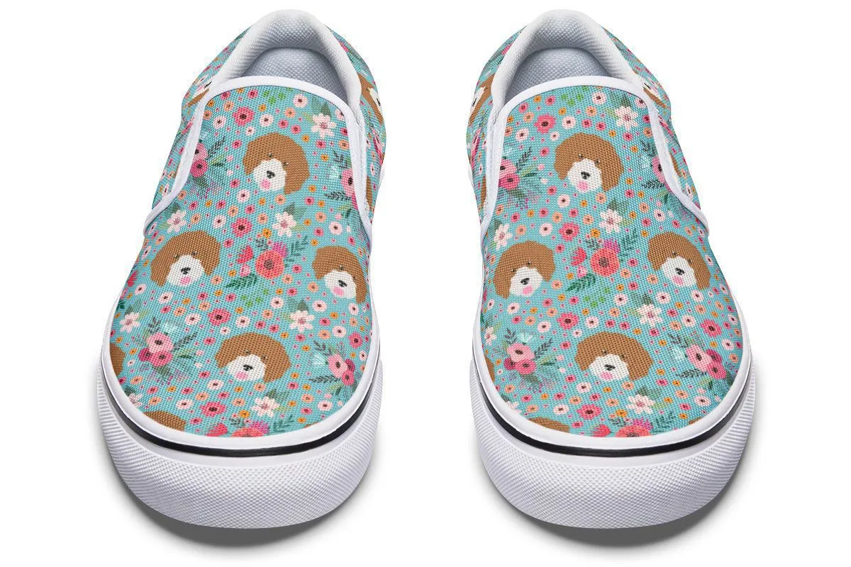 Cavoodle Flower Slip-On Shoes