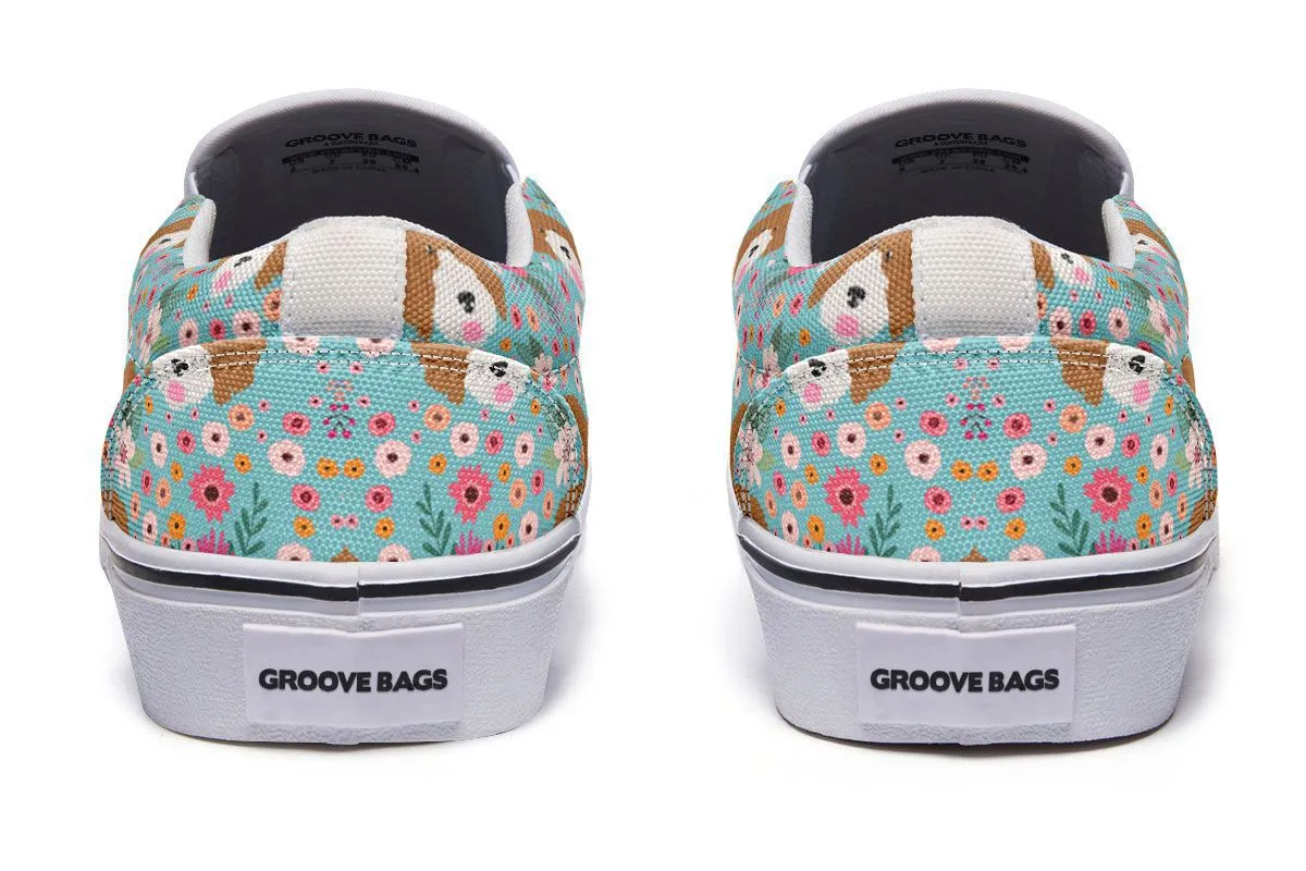 Cavoodle Flower Slip-On Shoes