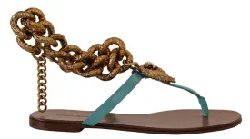 Chic Gladiator Flats with Heart Devotion Detail