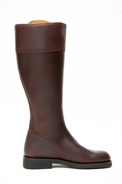 Classic Spanish Riding Boots Full Calf Flat Sole