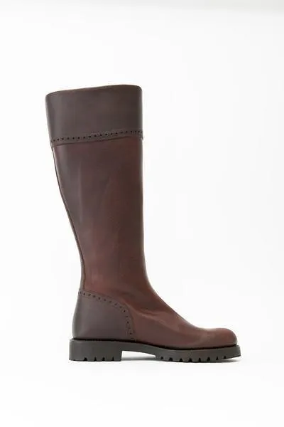 Classic Spanish Riding Boots Full Calf Tread Sole