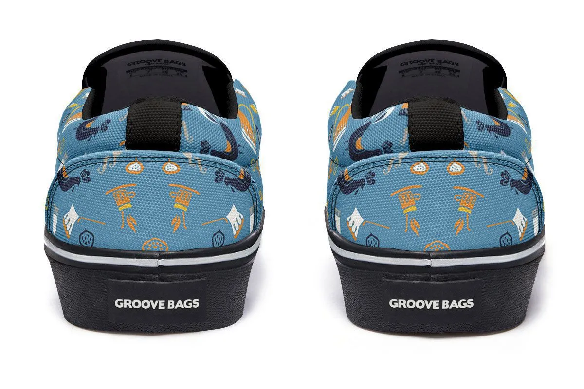 Coffee Chicken Slip-On Shoes