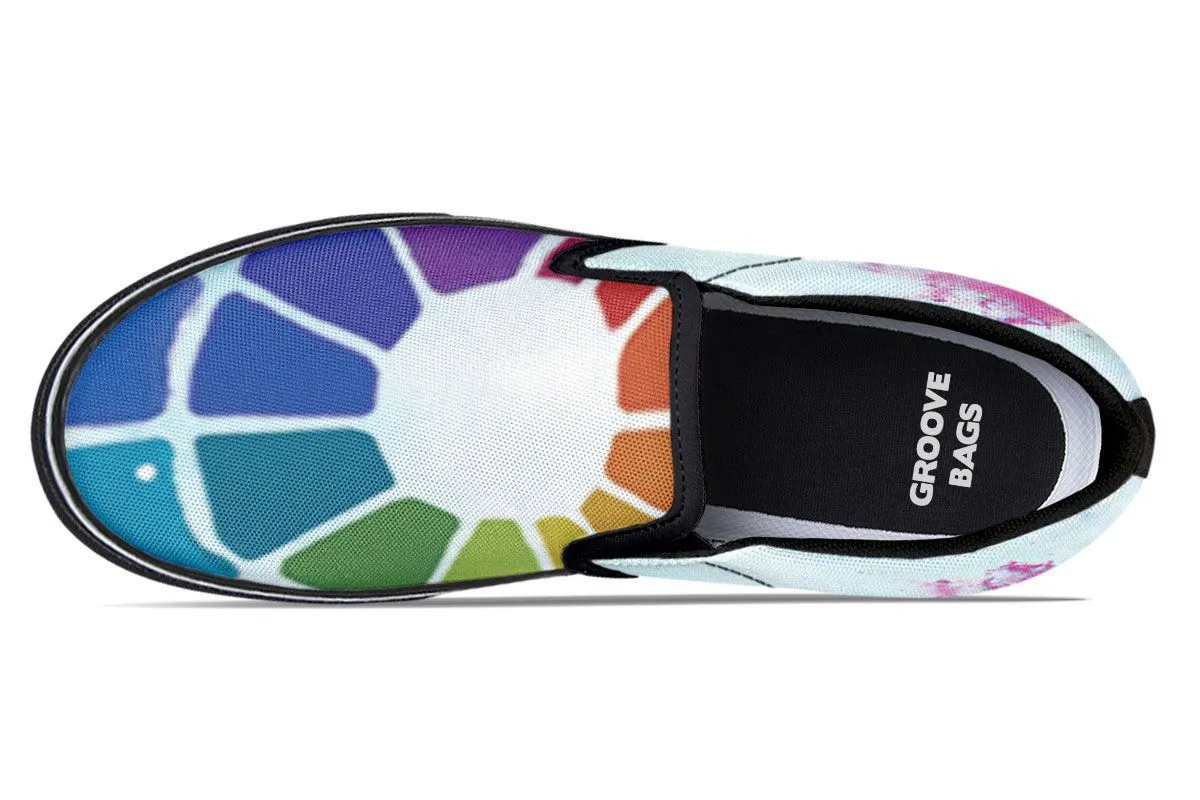 Color Wheel Slip-On Shoes