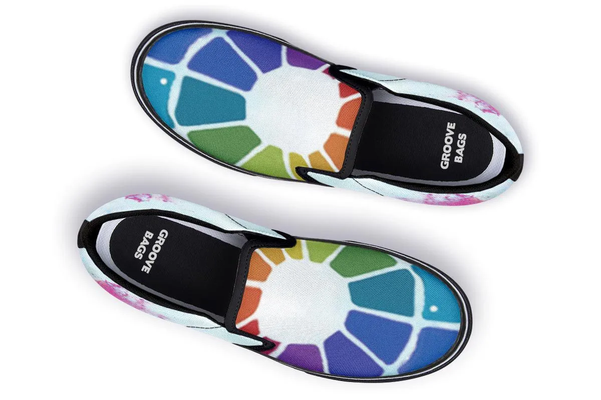 Color Wheel Slip-On Shoes