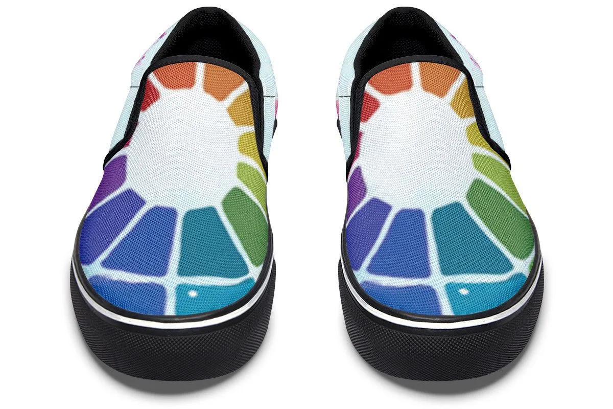 Color Wheel Slip-On Shoes