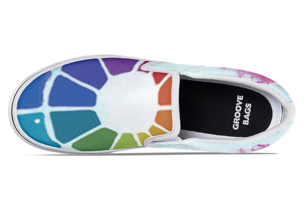 Color Wheel Slip-On Shoes