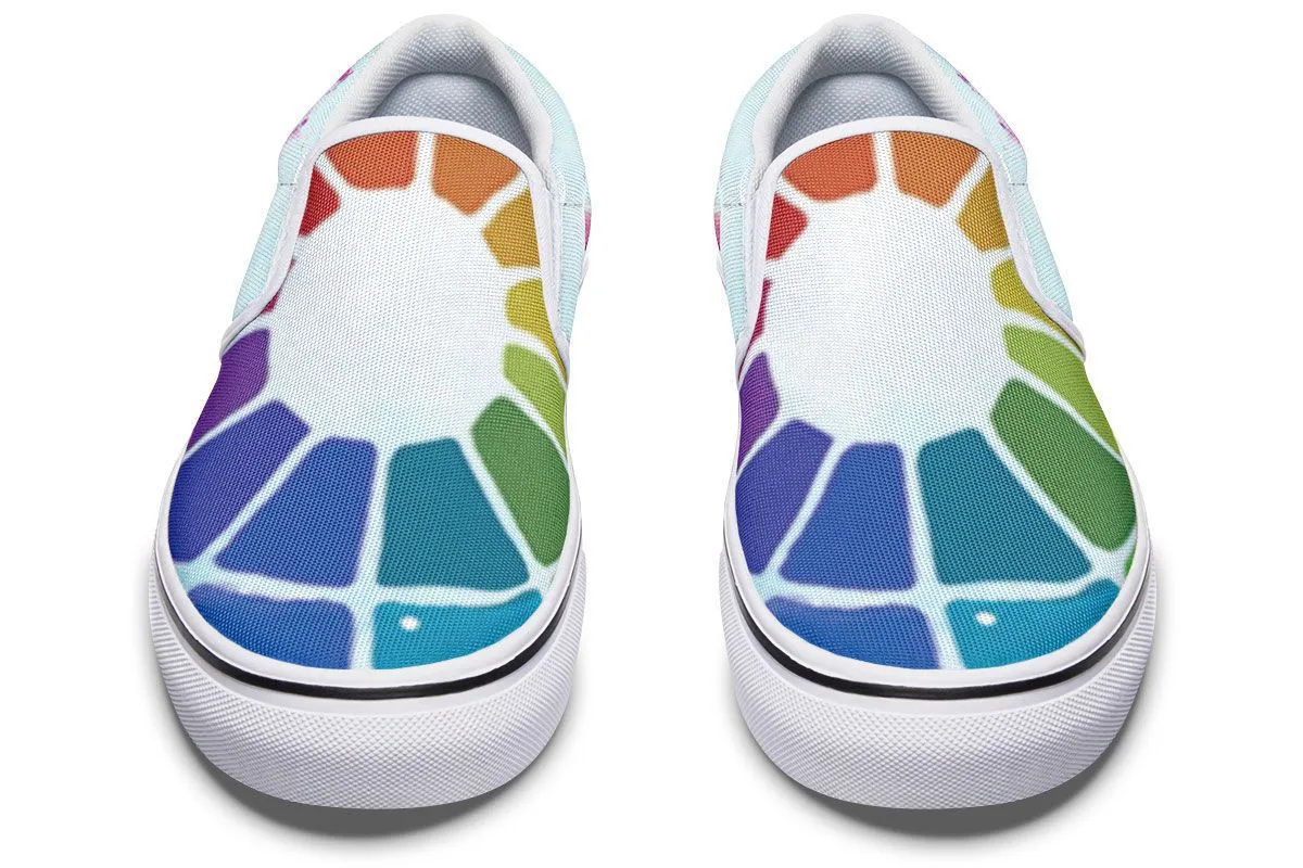Color Wheel Slip-On Shoes