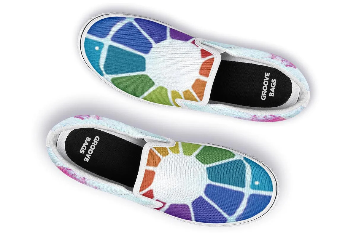 Color Wheel Slip-On Shoes