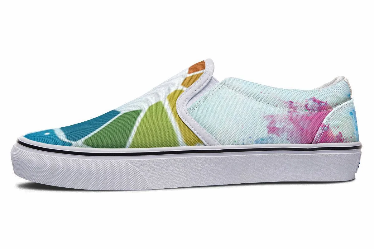 Color Wheel Slip-On Shoes