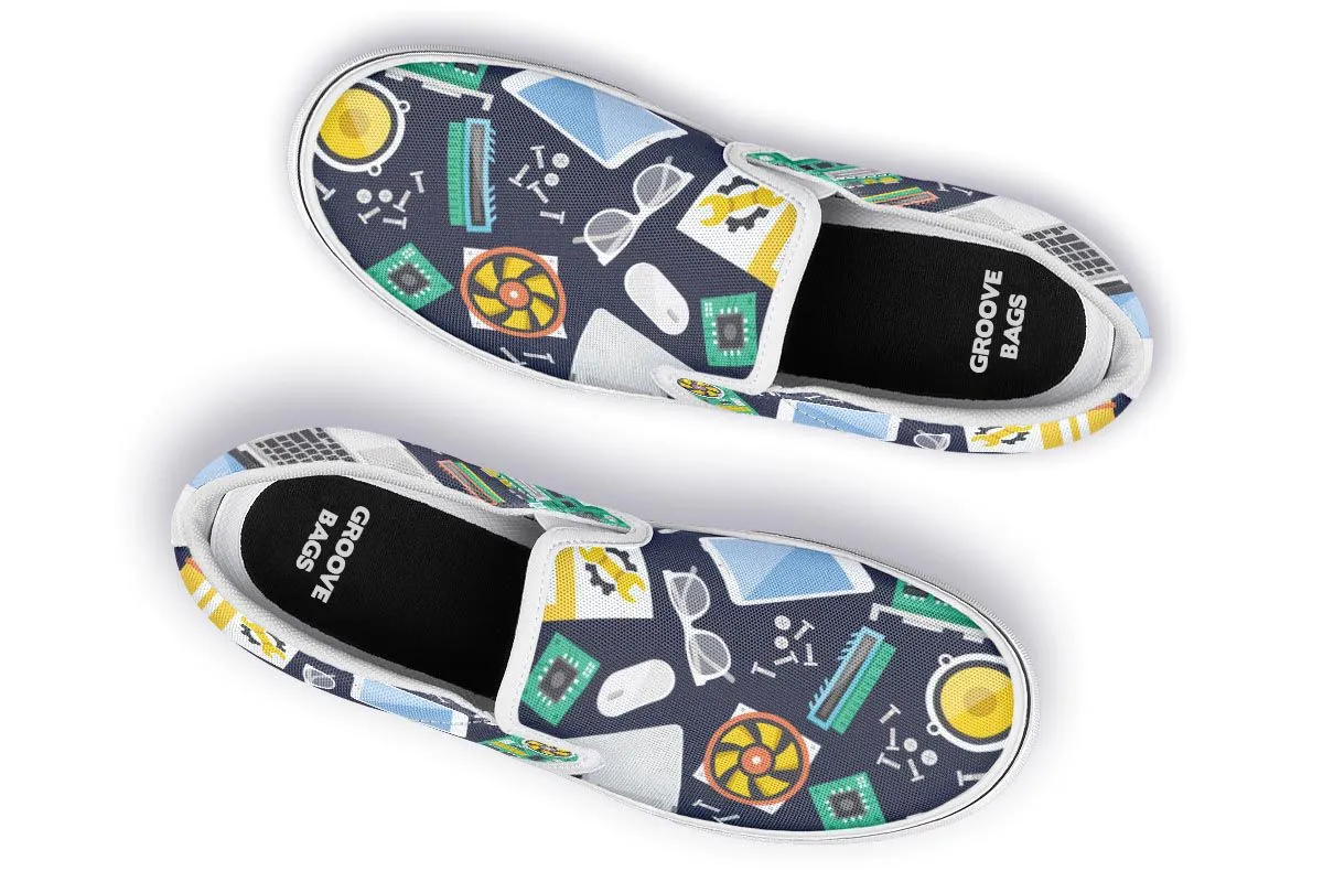 Computer Tech Slip-On Shoes
