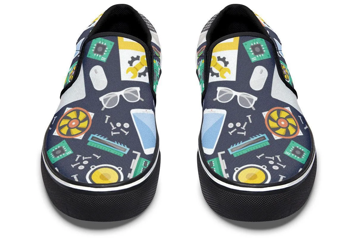 Computer Tech Slip-On Shoes