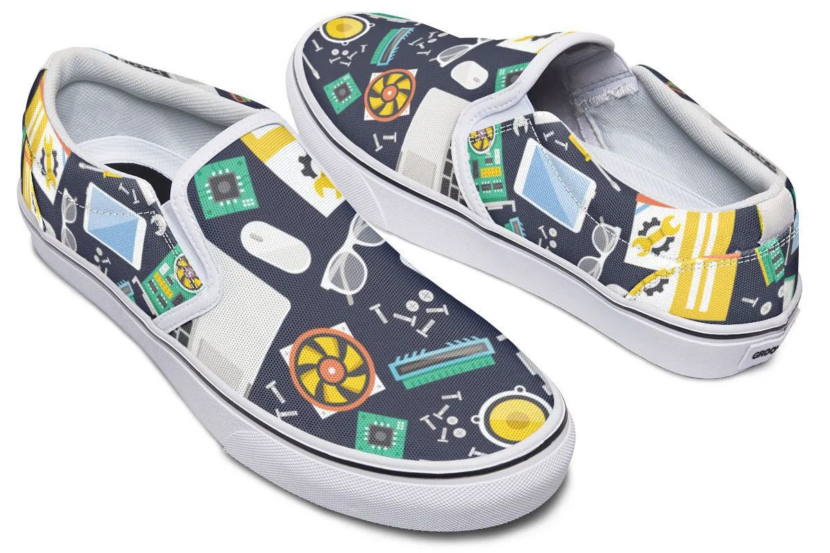 Computer Tech Slip-On Shoes