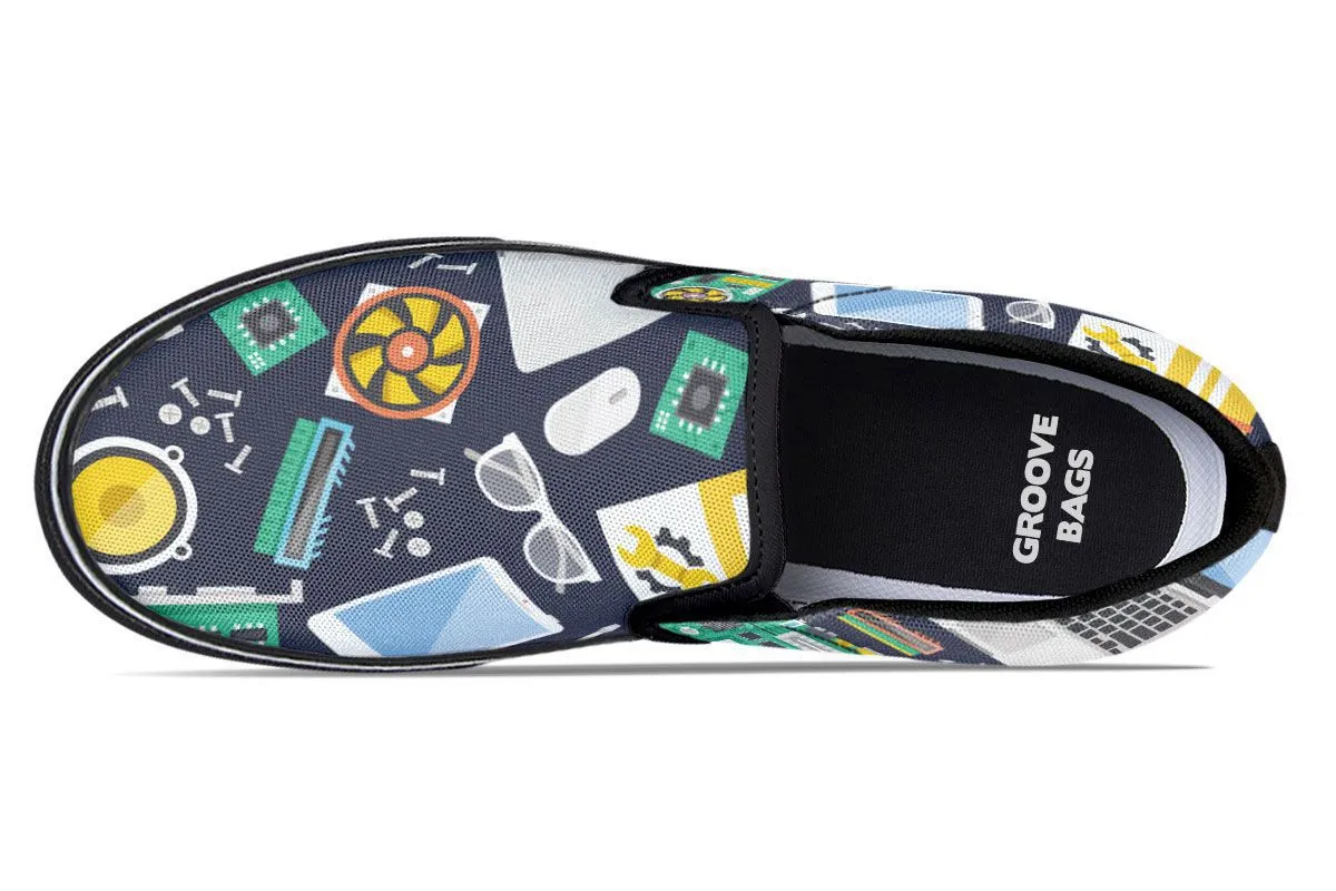 Computer Tech Slip-On Shoes