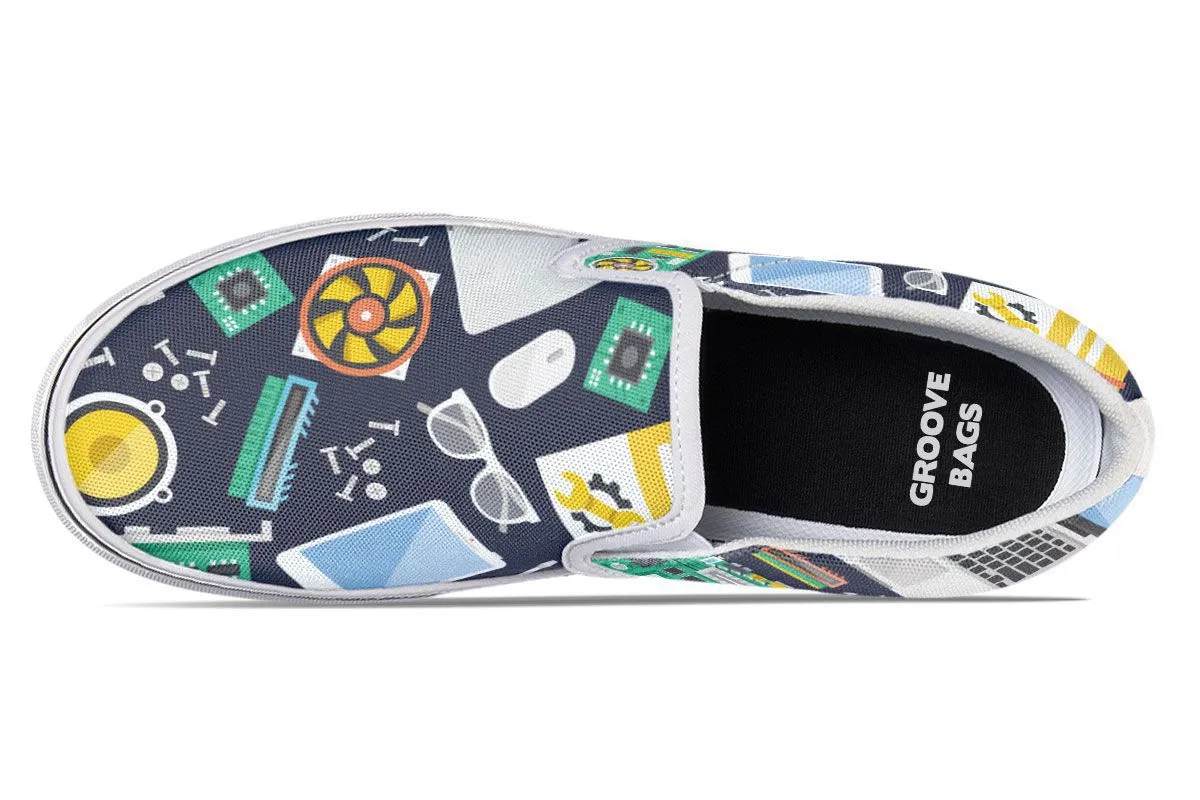 Computer Tech Slip-On Shoes