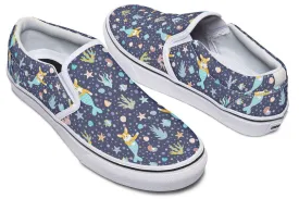 Corgi Mermaid Slip-On Shoes