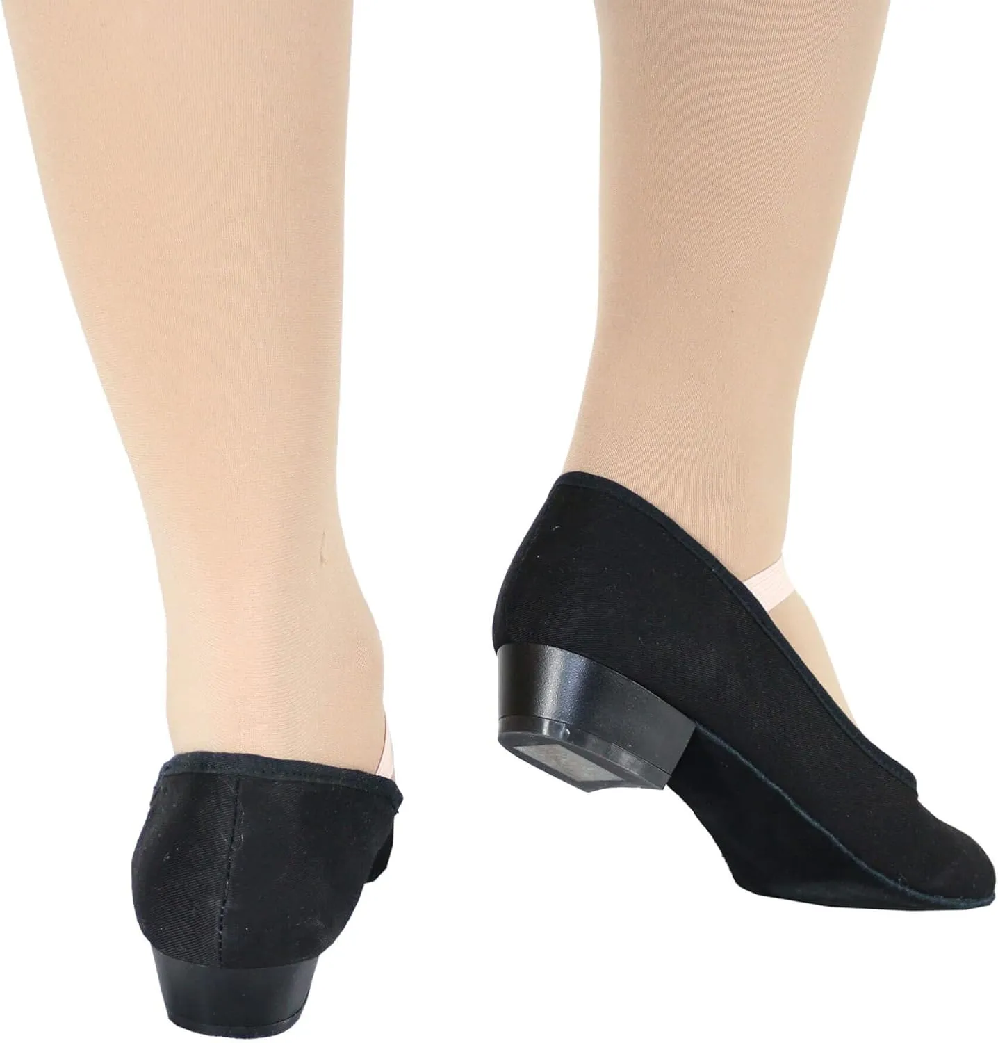 Danzcue Adult Canvas Elastic Strap Character Teacher Shoes