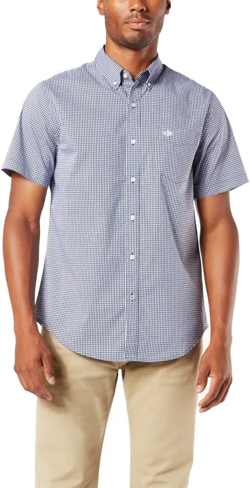 Dockers Men's Classic Fit Short Sleeve Signature Comfort Flex Shirt (Standard and Big & Tall)