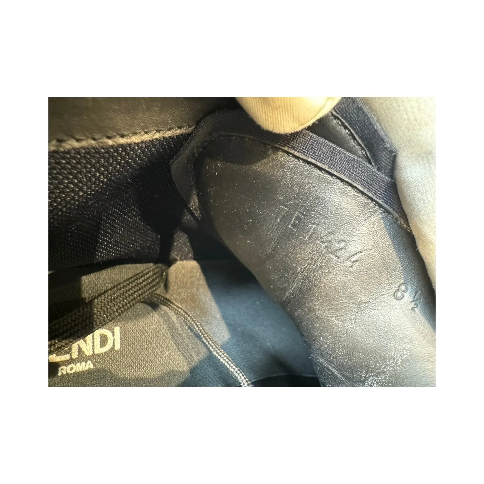 FENDI “FF” VERTIGO MOTIF HIGH-TOP SNEAKER