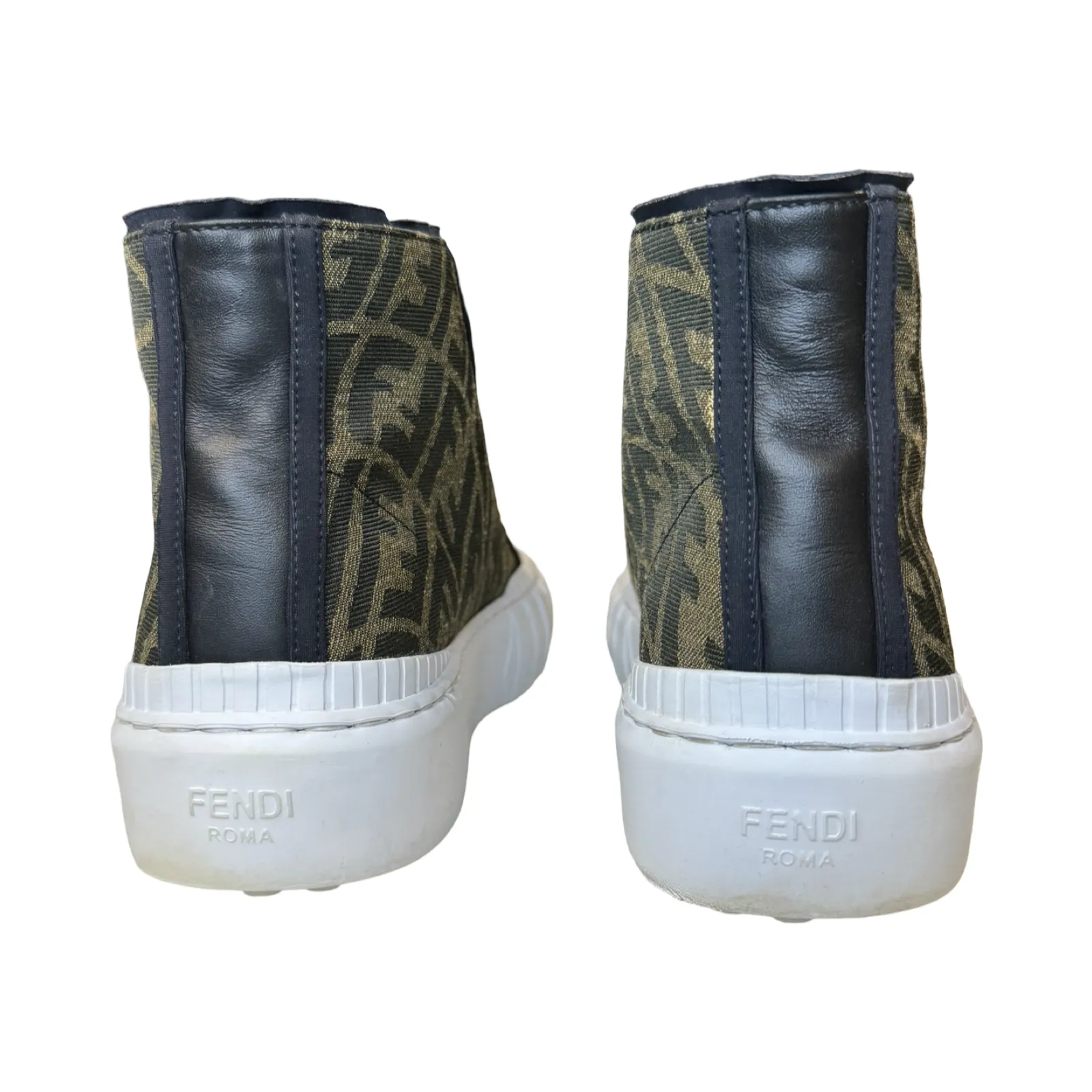 FENDI “FF” VERTIGO MOTIF HIGH-TOP SNEAKER